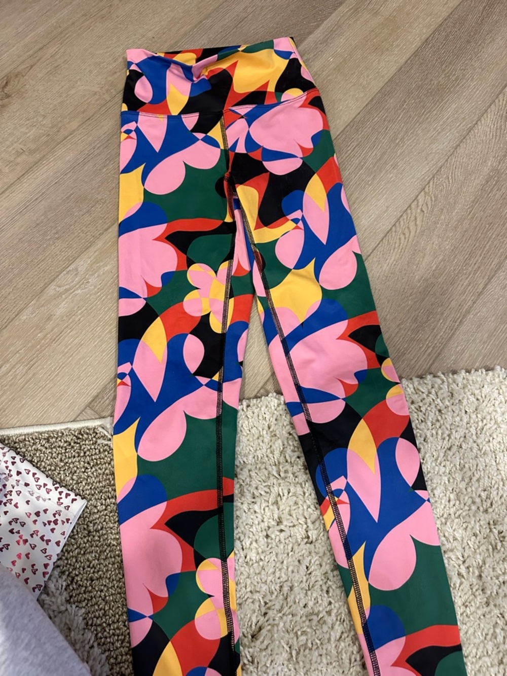 Sports Riot Multicolor Abstract Print Leggings - Picture 2 of 5